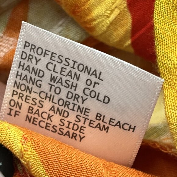 Haute Hippie Halter Top M Tropical Floral High Neck Smocked Vacation Resort - Picture 9 of 10